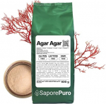 SaporePuro AGAR AGAR pulber 500 gr - looduslik želeeriv aine gluteenivaba - ideaalne molekulaark&ouml;&ouml;gi jaoks, paksendaja magustoitude, mooside, pudingite ja j&auml;&auml;tise jaoks.