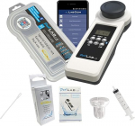 15 in 1 PoolLab 1.0 Photometer - Special Edition - Electronic Water Tester for MediMuc - Photometer with 70 Test Tablets + Extra Refill Pack