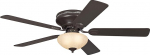 Everett Ceiling Fan with Light Fixture Fan Finish / Reversible Blade Colour: Espresso / Espresso or