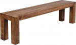 KADIMA DESIGN Country House Style Bench Solid Wood Acacia Sheesham 160/180 x 45 cm 200/250 kg Load Handmade Colour: Brown Size: 160 x 35 x 45 cm