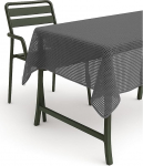 texpot aiakattekate 130 x 220 cm tumehall ruuduline ilmastikukindel vahtpolsterdatud libisemisvastane laudlina