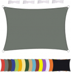 P&auml;ikesepurje, veekindel, ristk&uuml;likukujuline, ilmastikukindel, premium pol&uuml;ester, palju pikkusi ja laiusi valida, sh kinnitustrossid, ristk&uuml;likukujuline, 3 x 3 m, hall