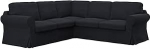 Soferia - IKEA EKTORP 2+2 nurgadiivanile m&otilde;eldud asenduskate, Elegance tumehall