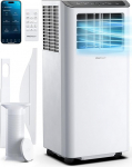 Pro Breeze 12000 BTU mobiilne kliimaseade (ruumid kuni 50㎡) - mobiilne kliimaseade koos rakenduse juhtimise, taimeri ja LED-ekraaniga - sisaldab aknatihendit ja v&auml;ljat&otilde;mbevoolikut - mobiilne kliimaseade koju ja kontorisse