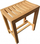 AMSXNOO Bambusest vannitoa jakkum, du&scaron;&scaron;ijalats Vannitooli jakkum garderoobi k&uuml;ljelaua vannitoapink Spa sauna jakkum HxWxD: 50 X 42 X 28 cm (v&auml;rv : naturaalne, suurus : 42x28x50cm)