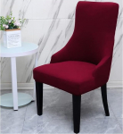 Sametist toolikatted koos k&auml;etoega, 2/4 toolikatte komplekt, madal tool, kaitsekate, s&ouml;&ouml;gitoa toolikatted, toolikate Kiche, s&ouml;&ouml;gituba, pulm, pidu, hotell, 4 t&uuml;kki