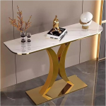 Akzenttisch mit Stauraum, moderne Konsole f&uuml;r Wohnzimmer, Flur und Eingangsbereich