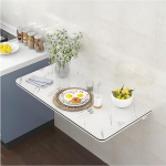 Seinale paigaldatav kokkupandav laud, vastupidav seinale kokkupandav laud, mis on valmistatud t&auml;ispuidust, ruumi s&auml;&auml;stev ujuv laud, seinalaud, &otilde;ppimiseks, k&ouml;&ouml;gi, pesumaja jne (120 x 40 cm).