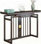 Schmaler Konsolentisch, Altartisch mit Schubladen, Robustes Design, Einfache Montage, f&uuml;r Flur oder Wohnzimmer(39.3in/100cm)