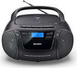 Karcher RR 5045 Kaasaskantav CD-raadio Boombox CD-m&auml;ngija, kassett, FM-raadio, vooluv&otilde;rguga, USB ja AUX-in, must