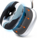 WC SweatZ Max - patenteeritud k&otilde;rvapadjakate kaitsekatted Airpods Maxile Wicked Cushions poolt | Higikindel ja kergesti pestav | T&auml;ielik higikaitse k&otilde;rvapadjadele | Marmorist