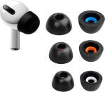 Keephifi [3 paari] AirPods Pro k&otilde;rvaklapid AirPods Pro k&otilde;rvaklappidele, k&otilde;rge tihedusega m&auml;luvahuga, m&uuml;ra t&uuml;histamine, AirPods Pro laadimiskohvrile sobiv (S/M/L)