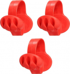 PATIKIL Kabel-Clips, Schreibtischkabel-Organizer, Drahthalter f&uuml;r Kabel, Handy-Ladeger&auml;t, USB-Kabel, Nachttisch, Zuhause, B&uuml;ro, Auto, Rot, 3 St&uuml;ck
