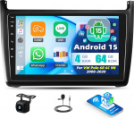 Android 15 4+64G 9-tolline IPS 1280 x 720P puuteekraaniga autoraadio VW Polo 6R 6C 9N 2008-2020, Carplay, Android auto, Bluetooth, GPS, WiFi, 32EQ, tagantj&auml;rele vaatamise kaamera