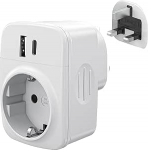 Pistikupesa adapter - &Uuml;hendkuningriigi adapter, Adapter Inglismaa Saksamaa pistik, Reisimisadapter &Uuml;hendkuningriik, Reisipistik Inglismaa, Iirimaa vooluadapter &Uuml;hendkuningriik, G-t&uuml;&uuml;pi adapteri pistikupesa