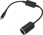 USB C-sigaretis&uuml;&uuml;taja adapter, USB C-mees kuni 12V-sigaretis&uuml;&uuml;taja adapter Dash Cam GPS auto LED-valgustusriba jaoks