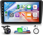 Rimoody 8 Core 6+128G Wireless Carplay Android Autoradio f&uuml;r Audi A3 S3 RS3 8P 8VS 8PA 2003-2012 9 Zoll Radio mit Android Auto GPS WiFi FM/RDS/EQ Mirror Link Bluetooth Lenkradsteuerung R&uuml;ckfahrkamera