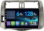 [6G+128G,Octa-Core] - MSD Autoradio f&uuml;r Toyota Prado (2009-2013) | Android 14 GPS Navi Radio | CarPlay Android Auto Lenkradsteuerung Dual-Band WiFi DSP DAB | Tagfahrkamera MIC | 2 Din 9 Zoll
