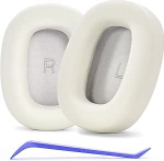 Defean Px7 S3 asendusk&otilde;rvapadjad, mis &uuml;hilduvad Bowers & Wilkins Px7 S3 juhtmeta k&otilde;rvaklappidega Pehme nahast m&uuml;raeristav vaht (Canvas White)