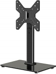 TV Stand Monitor Stand 17-43-tollise televiisori jaoks, universaalne p&ouml;&ouml;rlev lauaalus, reguleeritav k&otilde;rgus (265-385 mm), 45 kg kandev&otilde;ime, max. VESA 200 x 200, ei vaja puurimist, kallutuskindel