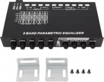Qqmora Auto Audio Equalizer Reguleeritav 5 b&auml;ndi T&auml;pne h&auml;&auml;lestus EQ Crossover Amplifier Graafiline ekvalaiser parema heli kvaliteedi jaoks