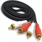 TV AV kaabel AV kaabel 1.5m 2RCA kuni 2RCA Audio Video Splitter adapteri &uuml;hendusliides audio video LCD TV HDTV jaoks