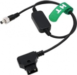 12 V toitekaabel SmallHD 702T, Atomos Shogun Ninja V, PIX-E7 monitor, MixPre-10, Blackmagic ATEM, traadita s&uuml;steem, V-Mount D-Tap lukustatavale DC 5,5 x 2,5 mm, 50 cm.