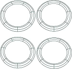 J&otilde;ulup&auml;rgade r&otilde;ngad 14-tolline metallist p&auml;rgade raam 14-tolline suur &uuml;mmargune traatraamistik j&otilde;ulup&auml;rgade r&otilde;ngaste alus pulmakingi r&otilde;ngas aed kodu kaunistamiseks tarvikud DIY 4 Pack