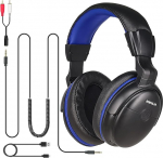 SIMOLIO TV k&otilde;rvaklapid pika kaabliga, k&otilde;rvaklapid telerite jaoks koos heliv&otilde;imendi, helitugevuse ja helitugevuse reguleerimise funktsiooniga, 18 ft spiraalkaabel klambriga, 3,5 mm AUX ja RCA audio, 40 tundi m&auml;nguaega, SM-905TV