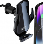 TWYAJYJ auto mobiiltelefoni hoidik koos laadimisfunktsiooniga, 15 W Qi induktiivne laadija, automaatne automaatne klamber, autokinnitus induktiivne laadimine, kiirlaadimine iPhone, Samsung, LG, Xiaomi, OnePlus jaoks