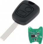 ePathChina&reg; 433MHz 2 nupuga kaugjuhtimispuldi autov&otilde;ti koos PCF7961 kiibi ja HU83 teraga Citroen 73373067C / Peugeot 307 2000-2017 jaoks