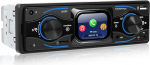 Motorsi raadio Bluetoothiga, 2,17-tolline HD-ekraaniga autoraadio koos FM-raadio/AUX/EQ/USB/Type-C/U-ketas/TF-kaart/EQ/SWC, autoraadio 1 DIN toetus MP3-m&auml;ngija, + kaugjuhtimispult
