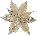 Oairse komplekt 4 l&auml;bim&otilde;&otilde;duga 30 cm kunstlikest glitter j&otilde;ululilledest, j&otilde;ulut&auml;ht j&otilde;ulupuu DIY kaunistamiseks, kunstlilled p&uuml;hadeks, s&ouml;&ouml;gilaua keskne osa, uusaasta kaunistused,