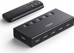 UGREEN HDMI Switch 5 in 1out HDMI Splitter 4K @ 60Hz Support 3D/CEC/HDR/HDCP 2.2 &Uuml;hildub PS5/4, Xbox, Apple TV, Skybox, Blu-Ray, HDTV, Monitor, jne.