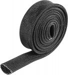 X AUTOHAUX klaaskiust soojuskilbi soojuskilp k&otilde;rge temperatuuri kaitse reguleeritav 10mm must auto juhtmestiku kaitsja jaoks