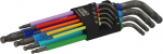Bahco Metric Allen Key Set 9 Pieces 1.5 &rarr; 10 mm L-Shape Long
