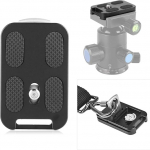 Kiirlahutusplaat kaamerale, QR-60 kiirlahutusplaat 1/4" kruvipesaga Arca-Swiss kuulipea tarvikute jaoks