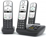 Gigaset A690 A Trio Must automaatvastaja Telefonikast vabak&auml;e DECT juhtmevaba muud