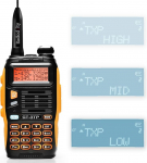 Baofeng GT-3TP Mark III Dual Band Handheld Radio UHF/VHF 144-146/430-440MHz raadio Tri-Power 8W/4W/1W Walkie Talkie koos 1800mAh akuga, Lunge antenniga, autolaadijaga t&auml;iskasvanutele