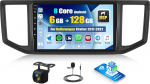 CAMECHO 6+128G 8-tuumaline Android 15 autoraadio VW Volkswagen Crafter 2017-2021 jaoks koos tahavaatekaameraga, 10-tolline navigatsiooniradio Bluetooth GPS WiFi Wireless Carplay Android auto FM / RDS 32EQ DSP-ga