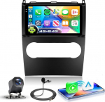 4G+64G Autoradio Android 15 f&uuml;r Mercedes Benz B200 A B Klasse W169 A160 A180 A200 A220 2009-2012, 9'' In-Cell HD Touchscreen mit Carplay Android Auto GPS Wi-Fi USB Bluetooth FM RDS Kamera