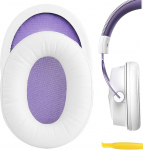 GEEKRIA QuickFit valgu nahast asendusk&otilde;rvapadjad HyperX Cloud Alpha, Alpha S, Alpha Limited Edition m&auml;nguk&otilde;rvaklappide k&otilde;rvapadjad, peakomplekti k&otilde;rvaklappide remondiosad (valge), EJZ158-02