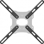 monTEK terasest VESA adapter, universaalne VESA adapterplaat 32-55-tollistele kuni 30 kg kaaluvatele LCD LED teleritele, adapterplaat laiendab VESA augud 300 x 300 ja 400 x 400, sisaldab 52 paigaldusriistvara