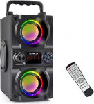 Bluetooth-k&otilde;lar, 40W (60W tipp), kaasaskantav traadita k&otilde;lar v&auml;rviliste tuledega, topelt subwoofer, tugev bass, FM-raadio, MP3-m&auml;ngija, Bluetooth 5.0, valju stereok&otilde;larid