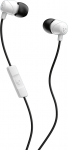 Skullcandy Jib In-Ear m&uuml;rasummutusega k&otilde;rvaklapid mikrofoni ja kaugjuhtimispuldiga k&auml;ed-vabadeks k&otilde;nedeks, kerge, stereoheli ja t&auml;iustatud alus, 3,5 mm juhtmega pistikupesa, valge/musta