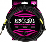 Ernie Ball k&otilde;rvaklappide pikenduskaabel 1/4" kuni 3.5mm 20ft - must