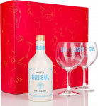 Sipply 3-osaline kinkekomplekt koos 2 &otilde;hupalliga klaaside ja 1 pudeliga gini Sul 0,5 L 43,5% kinkekomplektiga: Roosa kingitus naistele meestele meestele emale isale s&otilde;brannale j&otilde;uludeks lihav&otilde;ttep&uuml;hadeks s&otilde;brap&auml;evaks.