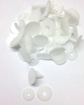 Pack of 20 &ndash; Animal Joints 45 mm White &ndash; Teddy Bear & Soft Toy Limbs And Head Joints