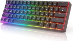 GK61 mehaaniline m&auml;nguklaviatuur - 61 klahvi RGB valgustatud LED taustavalgustusega PC / Mac Gamer