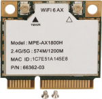 Vikye WiFi 6 kaart, AX1800H Dual-Band 5.2 PCIE liidesega WiFi adapter 10/11 2.4GHz/5GHz kahesagedusliku v&otilde;rguga, maksimaalne kiirus kuni 1200Mbps